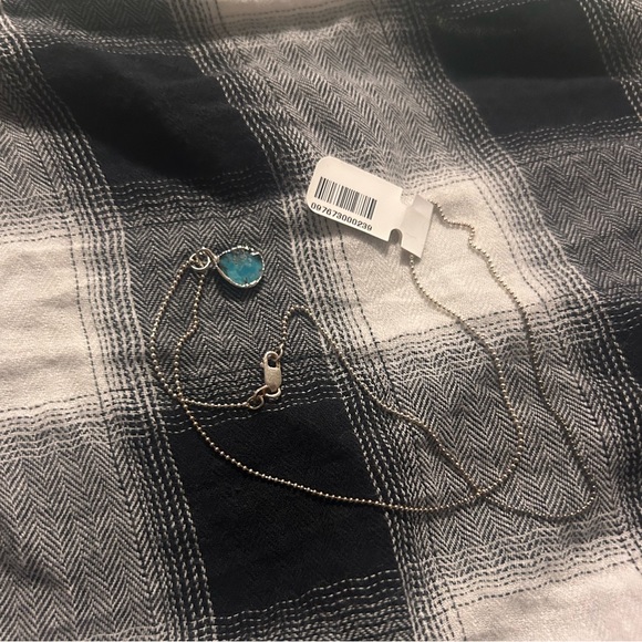 Turquoise Charm Necklace- Sterling Silver - Picture 5 of 5